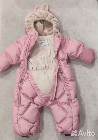 Зимний комбинезон для девочки 68