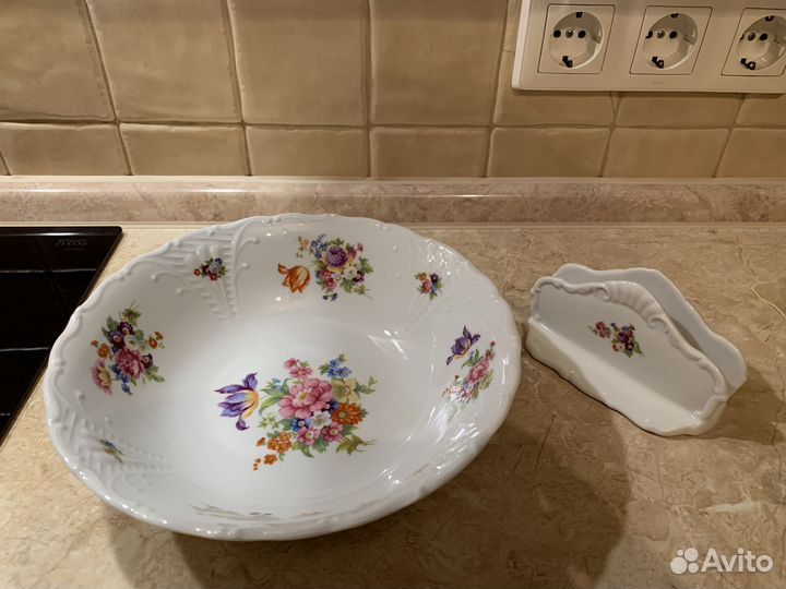 Салатник + салфетница Чехия