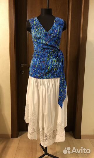 Блузка топ с запАхом 44