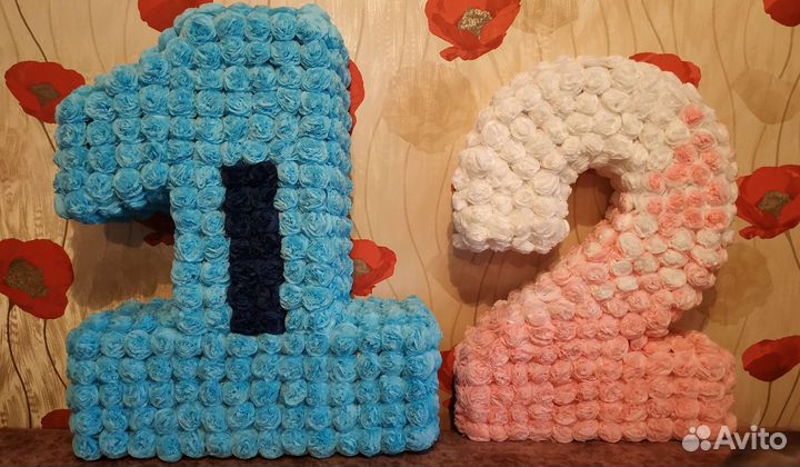 Цифра 1 2 3 на день рождения