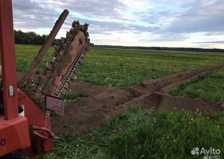 Услуга траншеекопателя бары