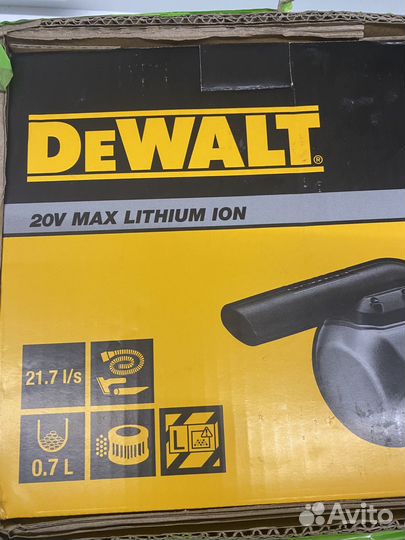 Аккумуляторный пылесос DeWalt DCV 501 LN