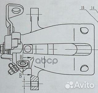 Суппорт торм. opel astra G (98) зад. лев. D 36