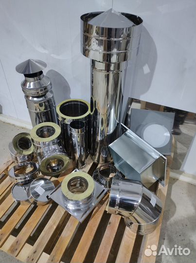 Дымоход Сэндвич-труба Для Дымохода 115х200, L-1м