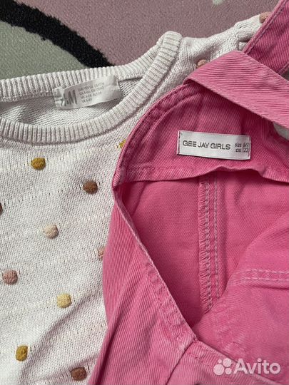 Кофта трикотажная hm и сарафан р.110