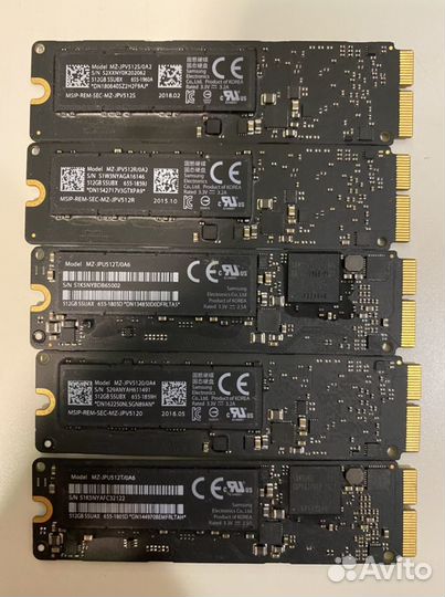Apple SSD 128 256 512