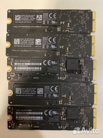 Apple SSD 128 256 512