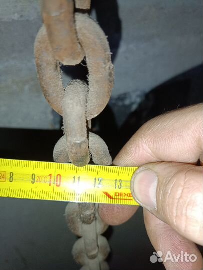 Цепь металлическая б.у