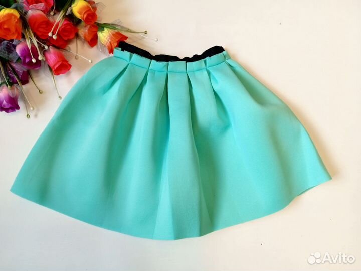 Юбка мятная неопрен
