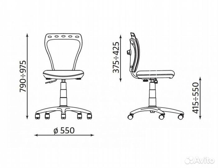 Кресло Министиль Ministyle GTS AB-31 голубой