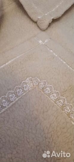 Одеяло для новорожденных шерстяное овчина