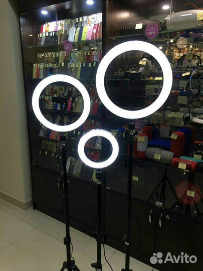 Кольцевые лампы от 16 см до 54 см