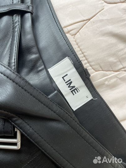 Кожаные шорты lime