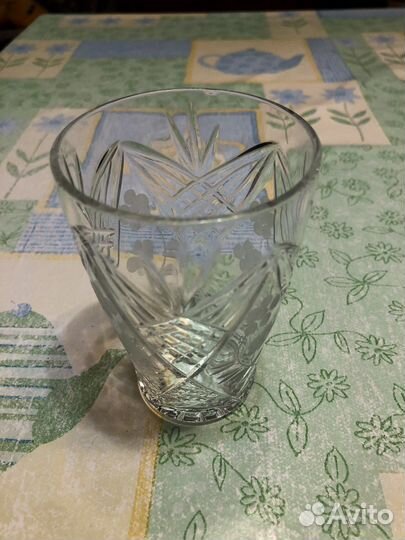 Кувшин хрустальный СССР и кружки хрустальные СССР