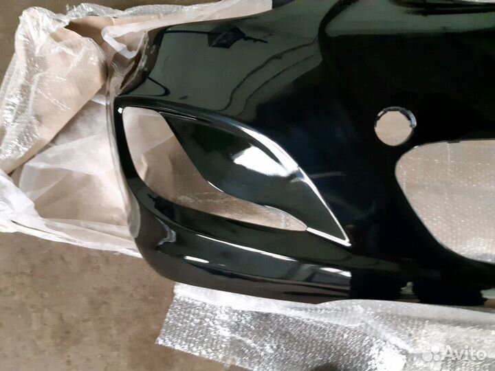 Бампер передний черный Hyundai Solaris 11-14