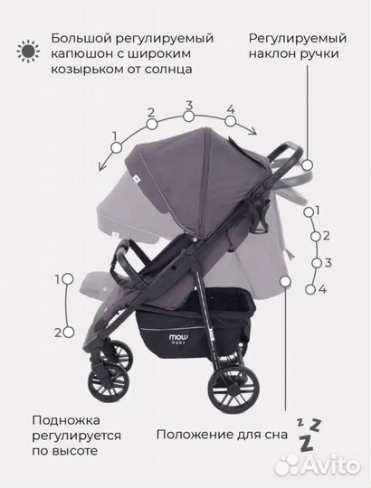 Прогулочная коляска mowbaby ride