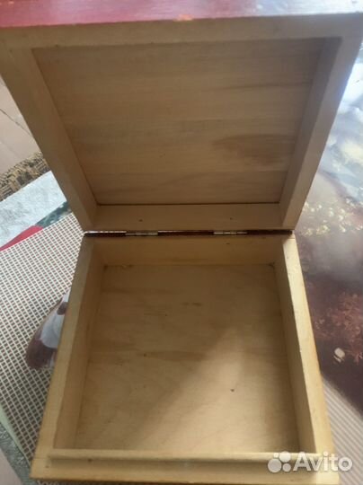Шкатулка деревяная винтаж
