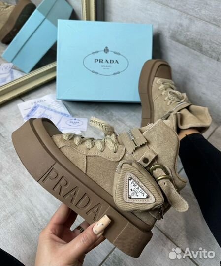 Кеды кроссовки Prada