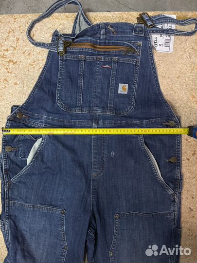Полукомбинезон джинсовый кархарт 48