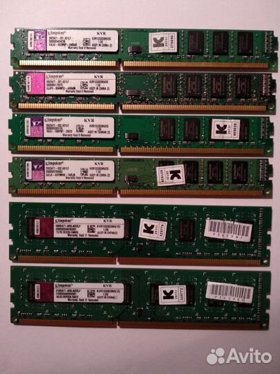 Оперативная память DDR3, DDR2