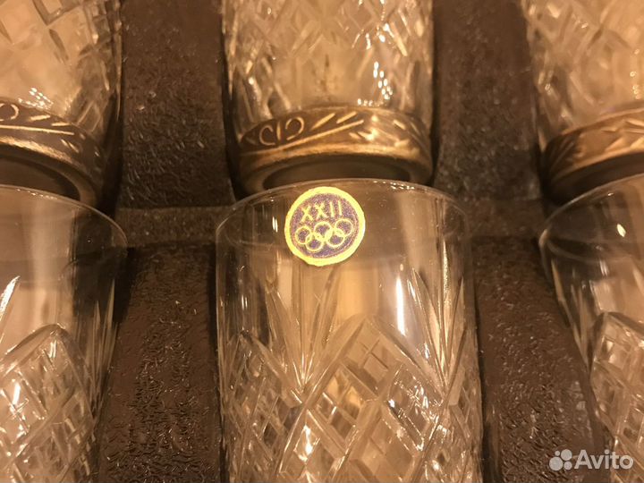 Хрустальные стопки Олимпиада 80