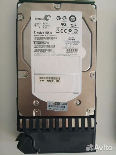Диск HP 300Gb 15K SAS 3.5