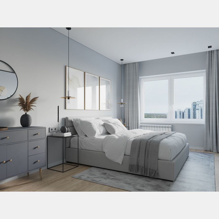 2-к. квартира, 59,6 м², 4/16 эт.