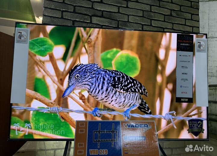 Лучший 55 qled 4K Ultra,HDR10+,Android,кронштейн