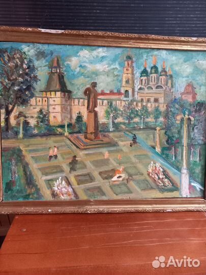 Картина маслом на холсте городской пейзаж