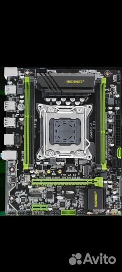 Материнская плата с процессором и памятью