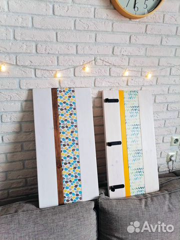 Панно, вешалка настенная, крючки для одежды, декор