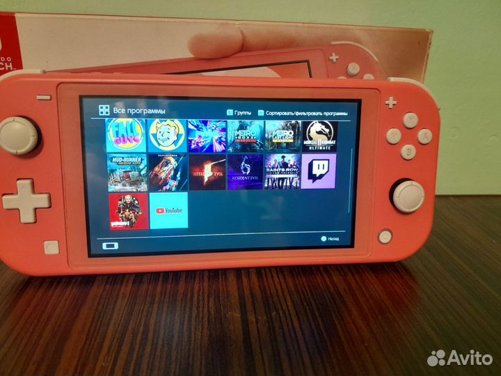 Nintendo switch lite с играми