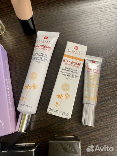 Shiseido, Dior, Erborian, Estée Lauder, YSL