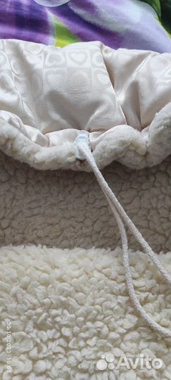 Зимний конверт в коляску на овчине