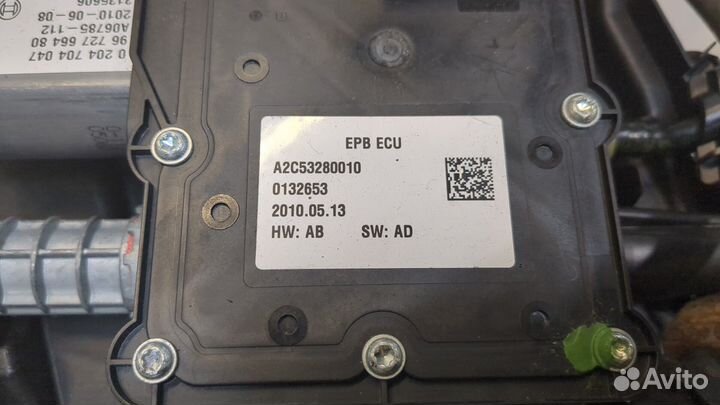 Электропривод ручного тормоза Peugeot 3008, 2010