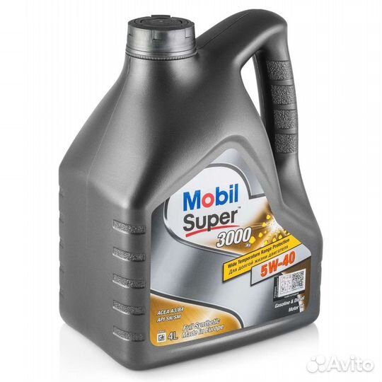 Масло Mobil Super 3000 5w40 (5w30) 4л