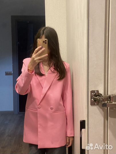 Пиджак женский розовый erden