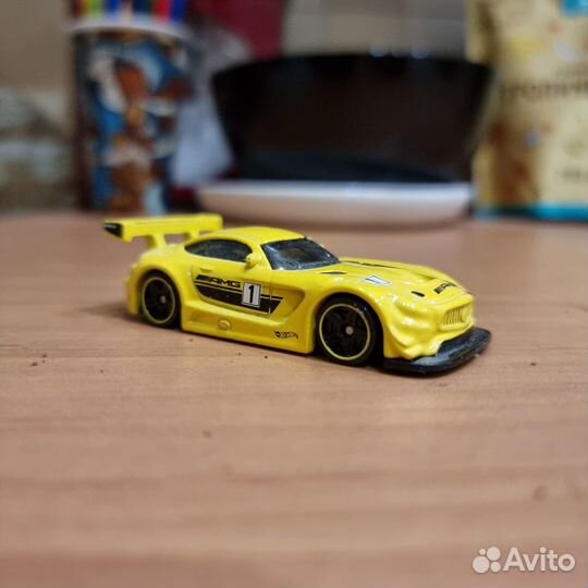 '16 Mercedes-AMG GT3 2019 Hot Wheels 1:64 распак