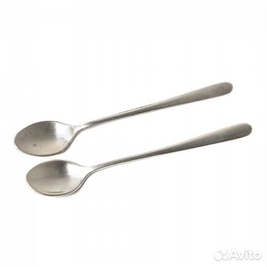 Солонка и перечница и 2 ложки для специй. Серебро