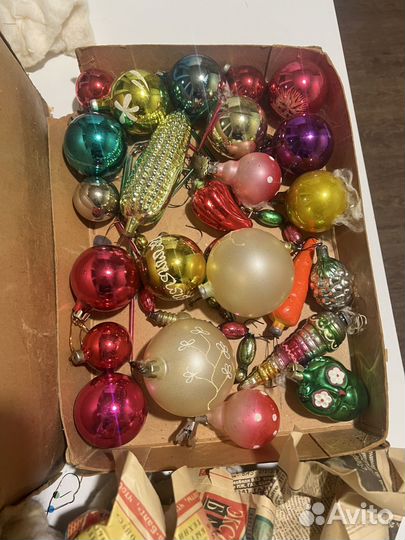 Елочные игрушки СССР винтаж