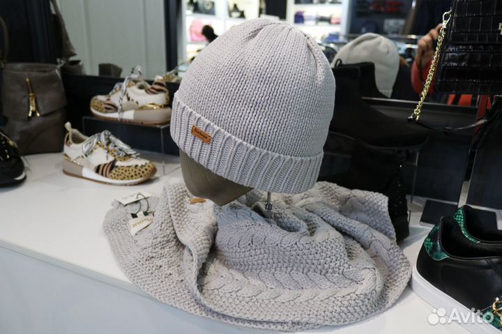 Шапка и шарф Barbour Англия оригинал