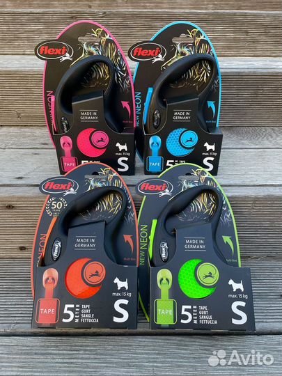 Поводок-рулетка Flexi New Neon S (до 15 кг)