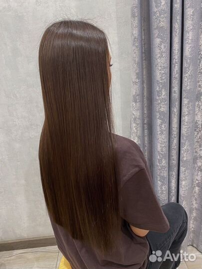 Кератиновое выпрямление волос