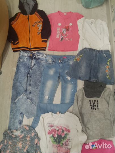 Детские вещи пакетом для девочек на 6-7 лет