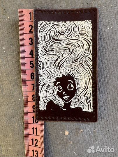 Нашивка из натуральной кожи