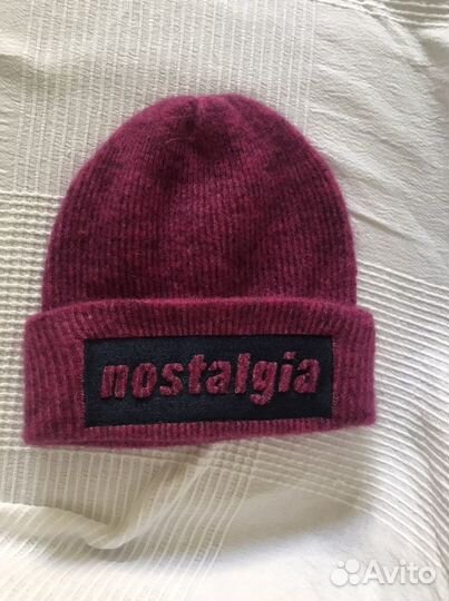 Шапка женская, чистая шерсть с ангорой