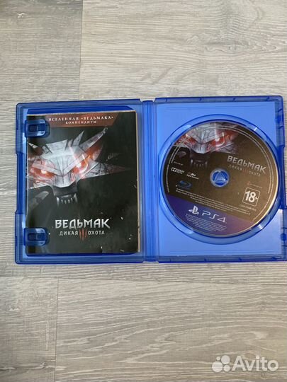Диск на PS4 Ведьмак 3 Дикая Охота