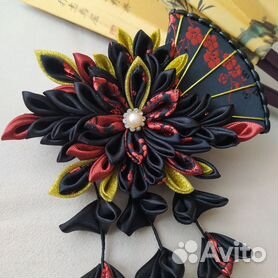 КОЛОКОЛЬЧИКИ КАНЗАШИ из атласной ленты 🌷DIY Kanzashi flowers — Video | VK