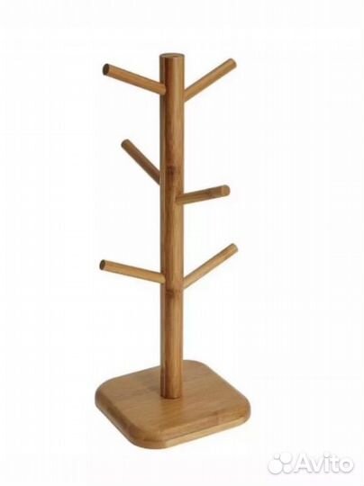 Деревянная подставка держатель на 6 кружек
