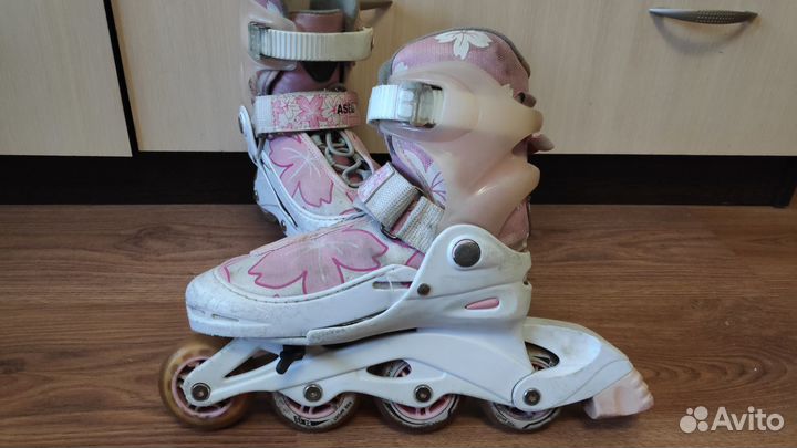 Роликовые коньки детские раздвижные 32-35р